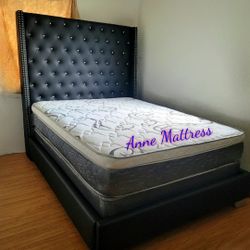 NEW QUEEN PILLOW TOP MATTRESS AND BOX SPRING