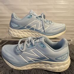 New Balance Women's 680 v8 Running Shoes W680LT8 Quarry Blue Sea Salt Sz 9