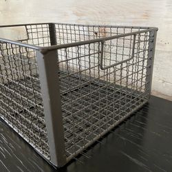 16” METAL STORAGE BASKET… Welded assembly