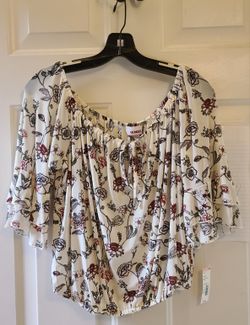 Bongo Mesh Off Shoulder Top