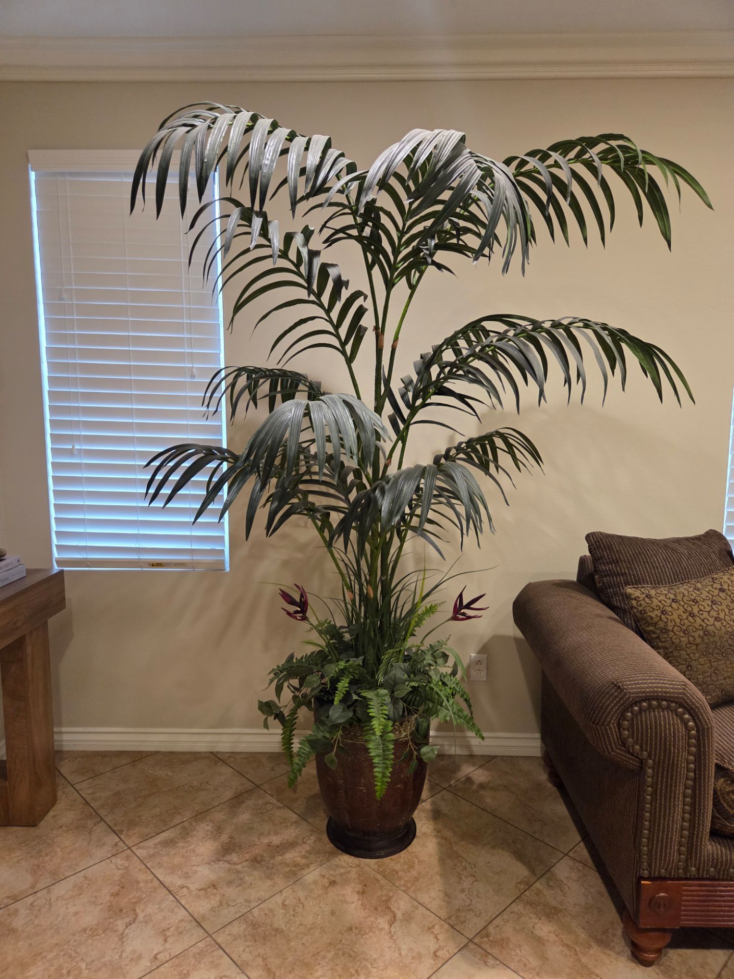Faux palm tree