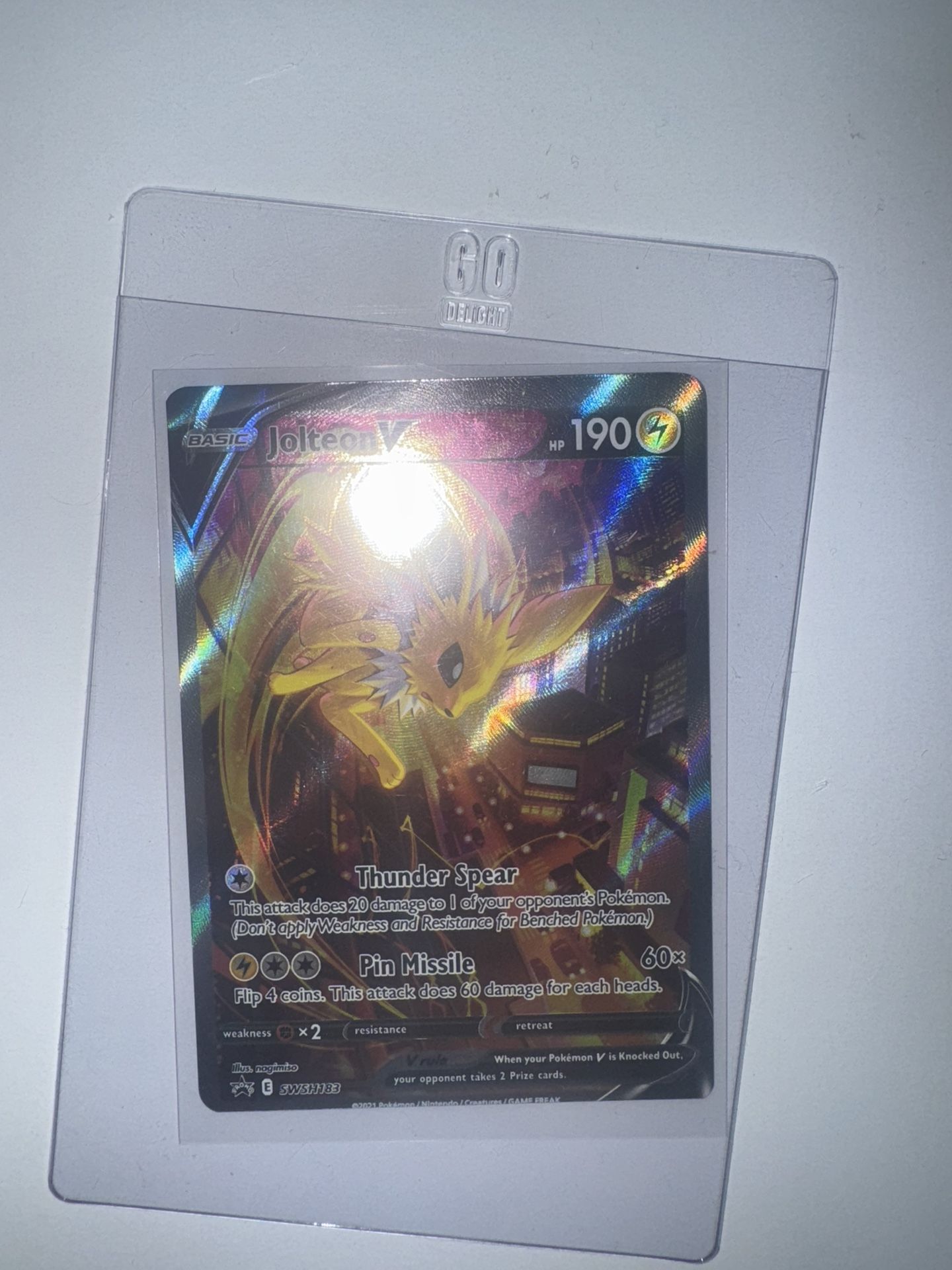 Jolteon Vmax And Jolteon V (ERROR Miscut)