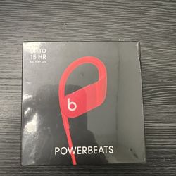 Beats Red Cable Aux Headphones New Box 