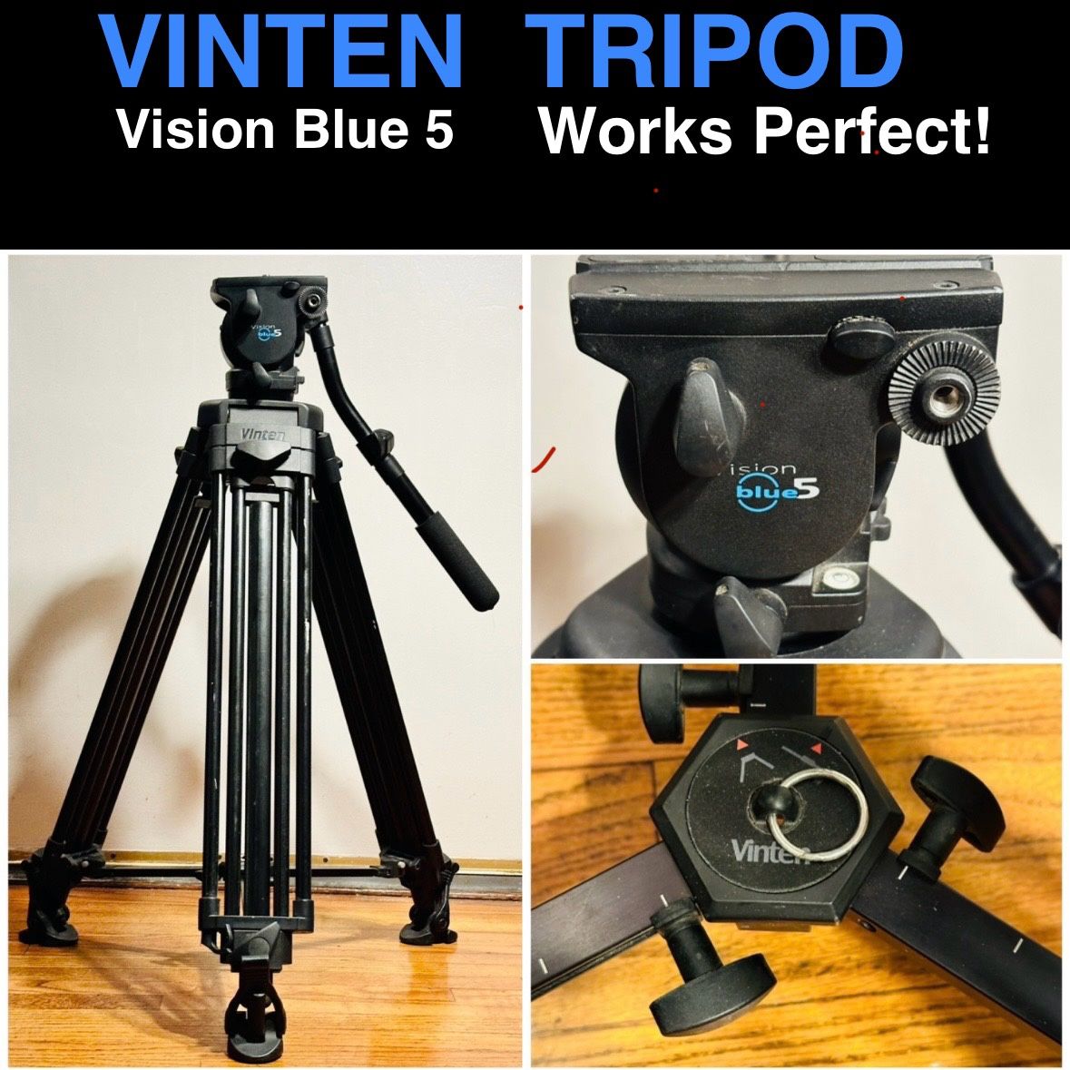 Vinten Vision 5 LF 紛れる 100mm Vinten Vision 5 LF 紛れる 100mm