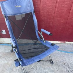 Cabelas Large Blue Camping Chair