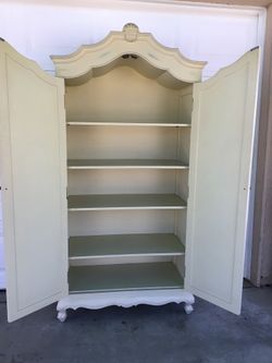 French ProvincialArmoire with Shelves