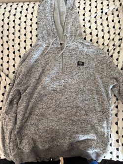 Vans Gray Hoodie – Half-Zip, Front Pocket, Brand New, Size Medium