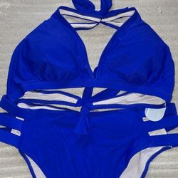 XXL, 2 Pc Royal Blue Bikini Set  New- Pick Up Near ALEXANDER LIBRARY 