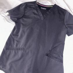 Xs Scrubs Set  Dark Grey 