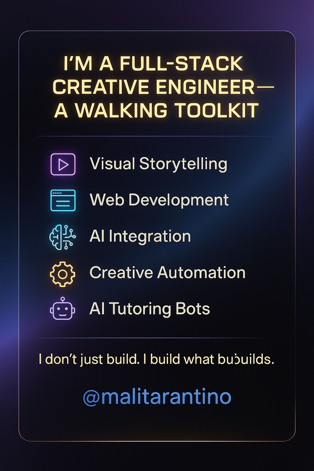 Editing -Full Stack Engineer Imagine It I’ll Get It Done.