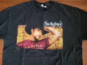 Tim McGraw 2001 tour tshirt