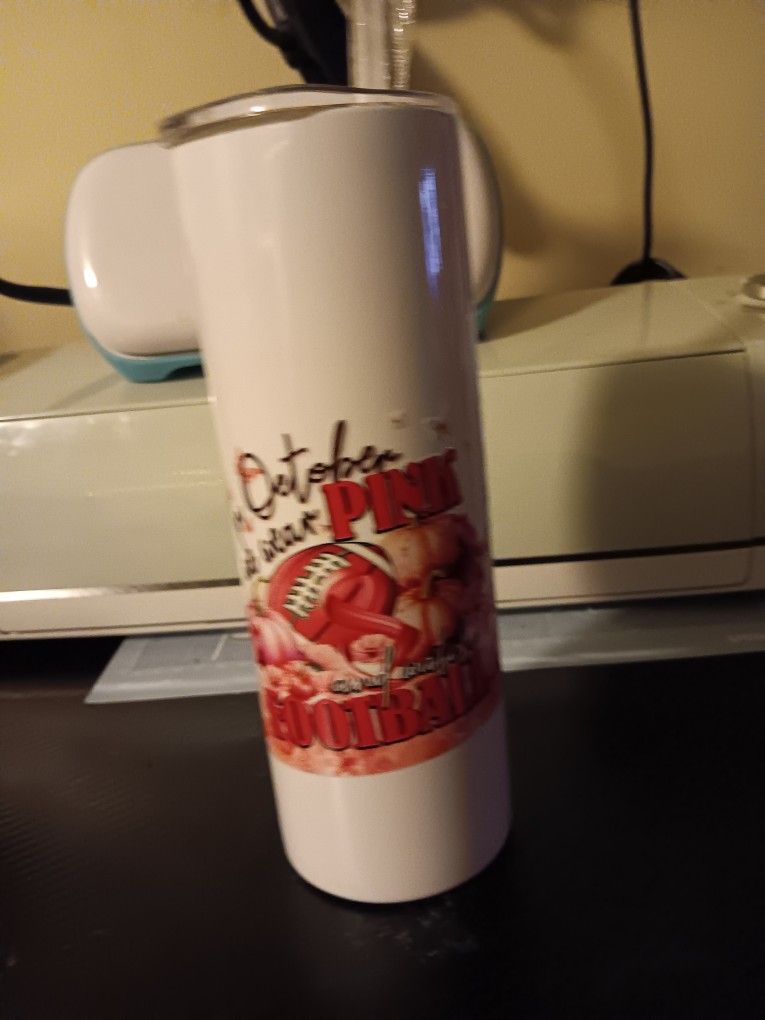 Pink Football Cancer Cup