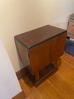 Art Deco Rolling Hide-A-Bar: