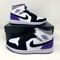 Air Jordan 1 Mid SE size 7.5 purple Deadstock brand new!