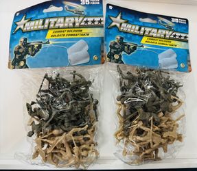 Military Combat Plastic Soldiers - 70 Figures - NEW - $5
