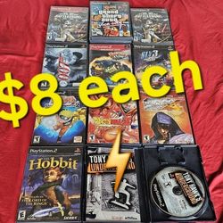 Sony PlayStation 2 Ps2 Games $8 Each 👀