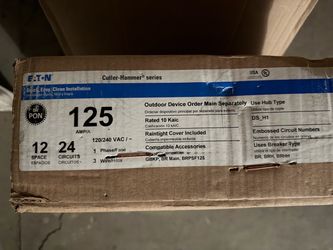 Eaton sub for panel