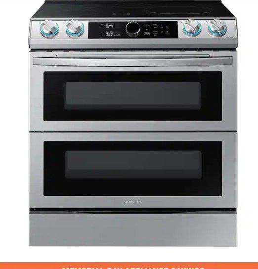 Samsung 6.3 Cu Ft 4 Element Burner Slide - In Electric Induction Range With Air Fry In Fingerprint Resistant Stainless Steel