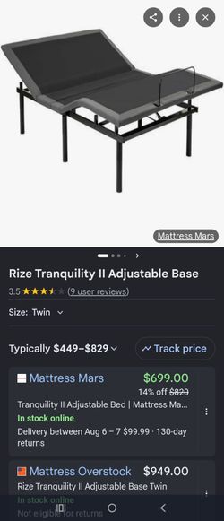 Adjustable bed frame! 200 dollars brand new