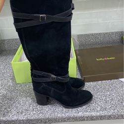 NIB Black Suede Boots