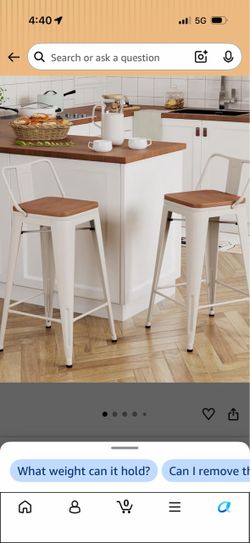 2 Bar Tools 30 inches in height - cream color