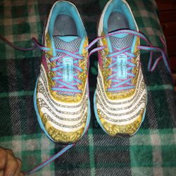 Mizuno Wave Sayonara 2 Running Shoes Grey Blue Pink Size W7