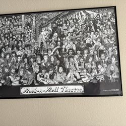Rock Roll Theatre Poster by Howard Teman