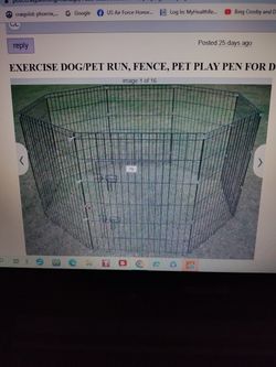 Exercise Dog / Pet Run, Fence, Pet Playpen For Dogs/Pet