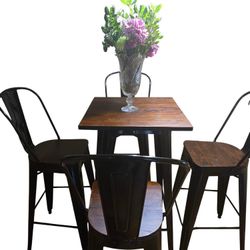 Modern High table With 4 Stools