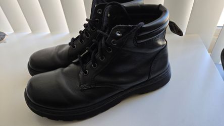 Dr. Martens Tipton Lace Up Leather Boots Black Size 10