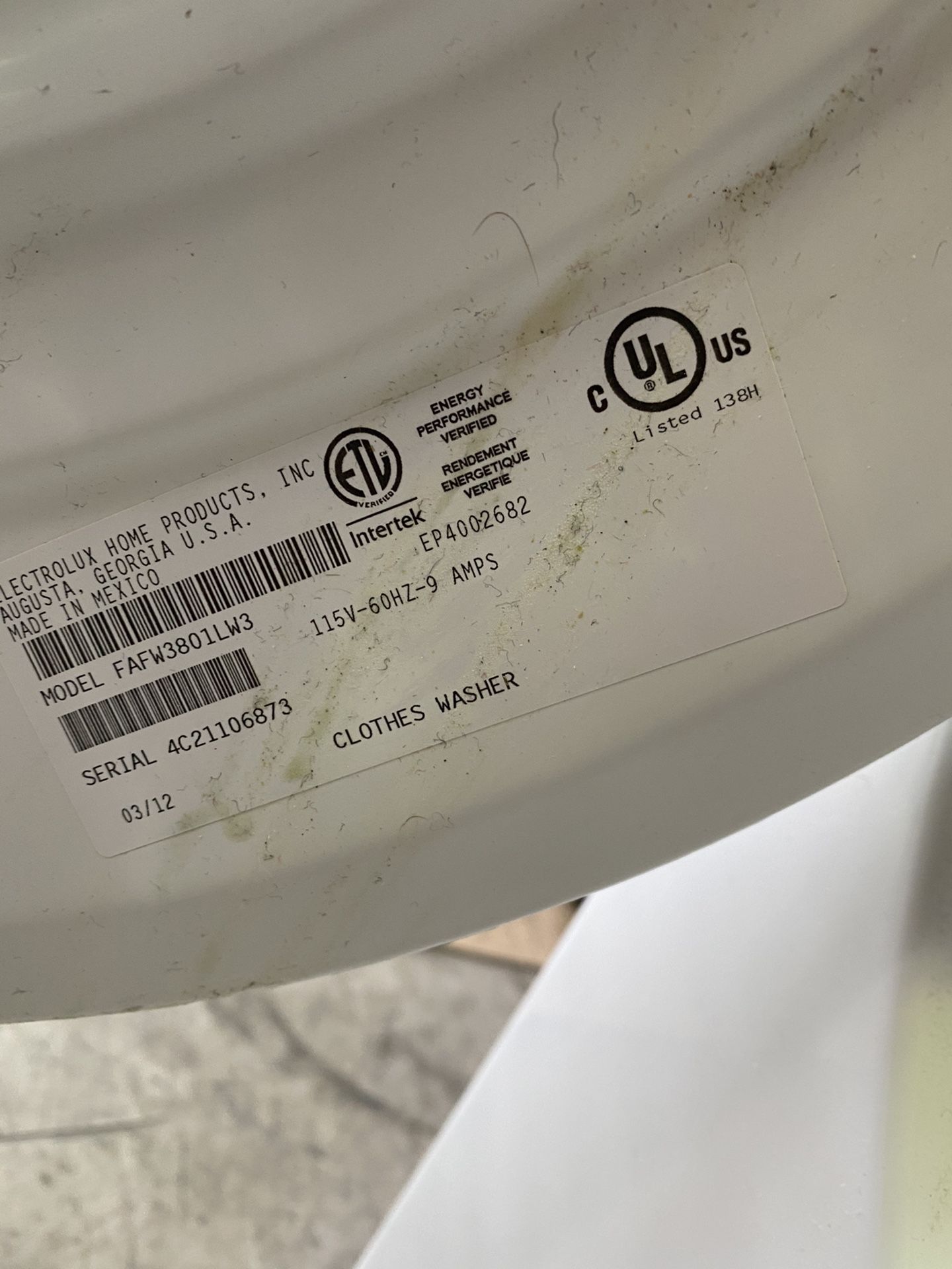 Frigidaire Affinity Stackable Washer & Dryer for Sale in Miami, FL