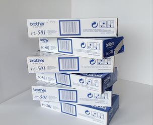 Genuine Brother NEW PC-501 Printing Cartridge for personal Fax-575 Black INK 