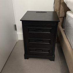 Two Nightstands with Outlets and USB
