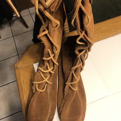 Mini Tonka Retro Saude Knee High Mocasins