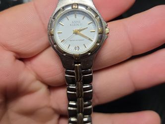 Anne Klein II Women’s Two-Tone Quartz Watch White Dial Gold Silver Vintage