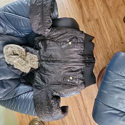 Vintage Baby Phat Y2K W Bomber Jacket M  Fully Faux Furlined And REVERSIBLE RARE