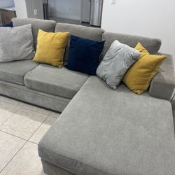 Perfect Grey Living Spaces Couch 