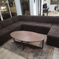 Sectional Sofa And Coffee Table 