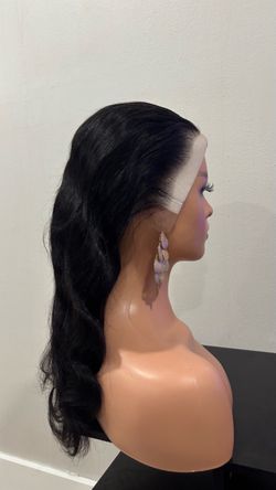 22” Human Hair Body Wave Wig 13x6 Lace Front 180% Density