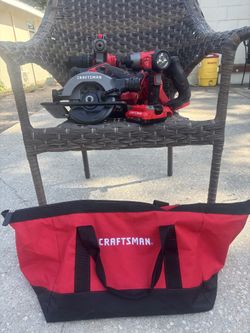 Craftsman 6 piece tool set with bag included and battery and charger