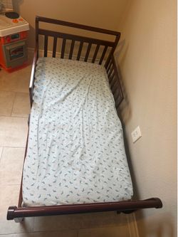 Toddler bed and mattress