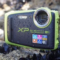*Make Offer* Fujifilm FinePix XP120 Shock & Waterproof Wi-Fi Digital Camera, Black/Lime Green
