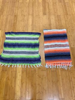 2 Mexican Blankets Good Clean Condition