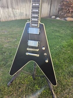 Epiphone Flying V Prophecy Electric Guitar - Aged Jet Black Metallic
