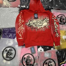 Red Hellstar Hoodie Medium