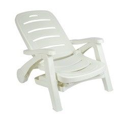 4-Heavy-Duty Outdoor Recliners With Self-stowing Footrests 