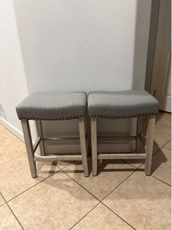 Gray countertop stools (2 left!!)