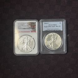 Silver American Eagles 1 Oz Premium 