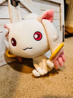 Banpresto 2014 Puella Magi Madoka Magica Kyuubey Super DX 10" UFO Anime Plush