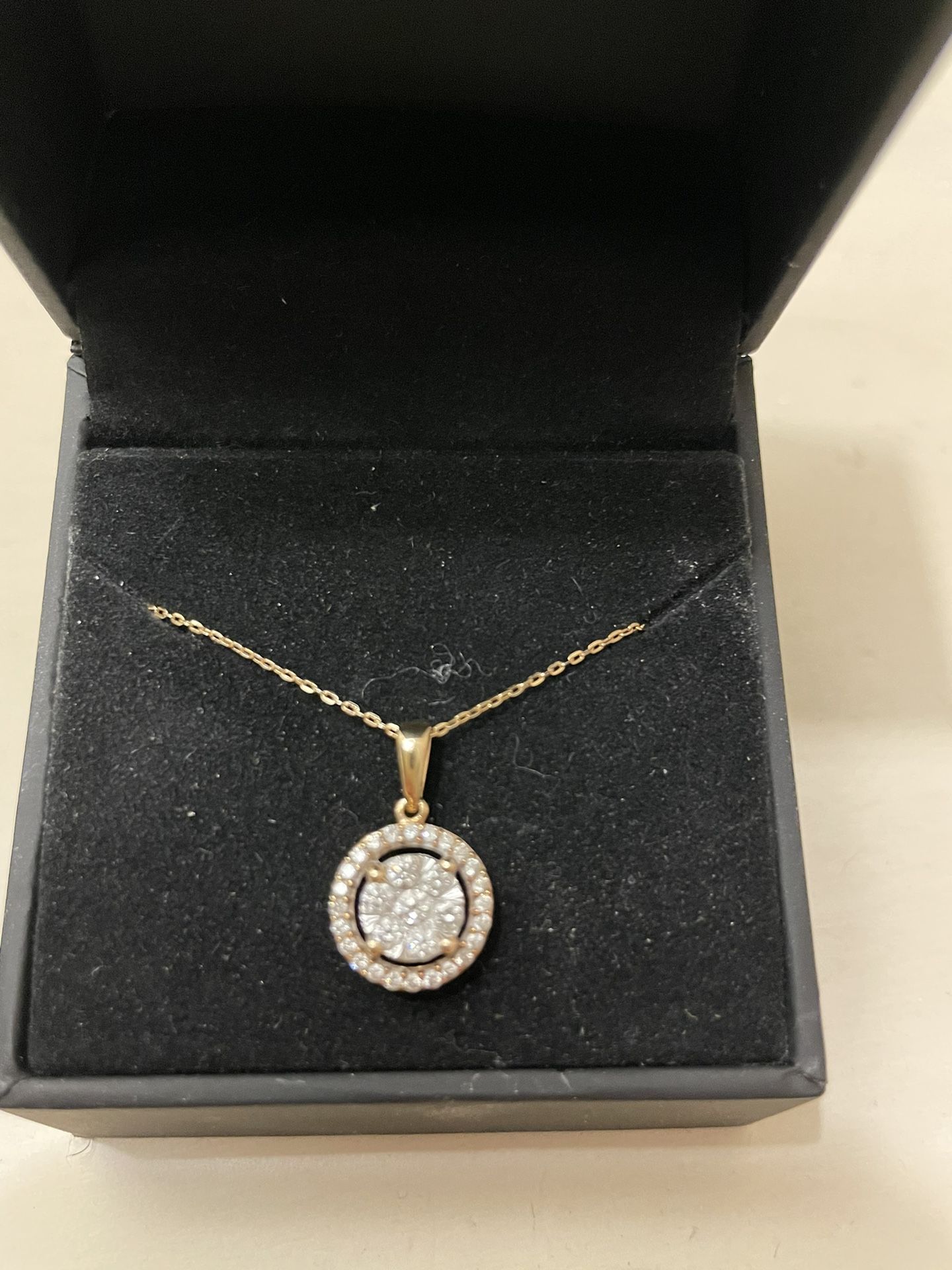 10K Two-Toned Diamond Necklace